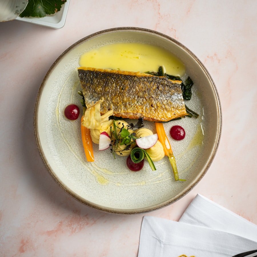 Aperçu animé du plat : Filet de bar, beurre blanc